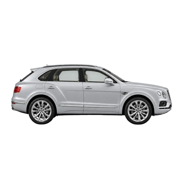 Bentley Bentayga 2017 prata, vista lateral (voltada para a direita)