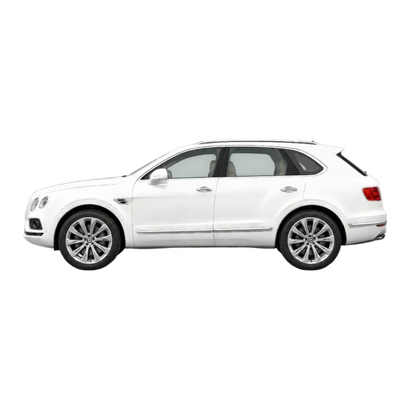 Bentley Bentayga 2017 branco, vista lateral (voltada para a esquerda)