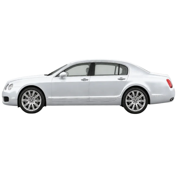 2010 Bentley Continental Flying Spur in Silber, Ansicht: Seite (nach links gerichtet)