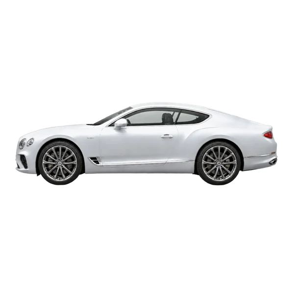 2026 Bentley Continental GT Speed in Silber, Ansicht: Seite (nach links gerichtet)