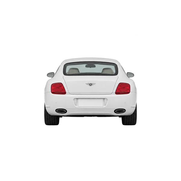 white 2004 Bentley Continental GT rear view