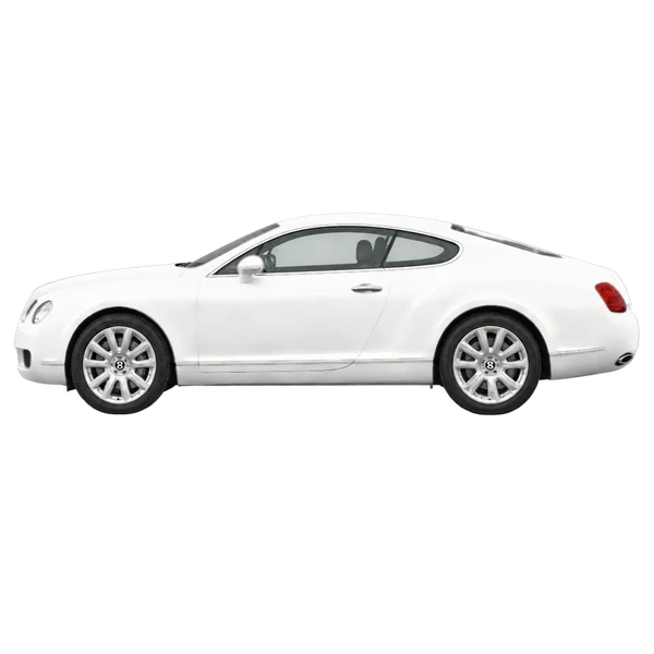 Bentley Continental GT 2007 branco, vista lateral (voltada para a esquerda)