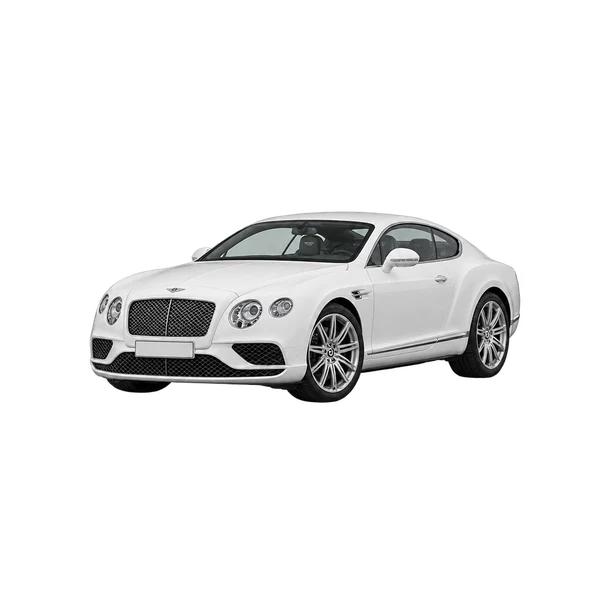 Bentley Continental GT 2016 branco, vista dianteira em três quartos (voltada para a esquerda)