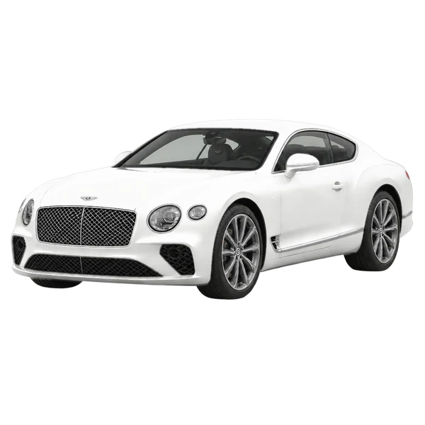 white 2021 Bentley Continental GT front three-quarter (facing left) view