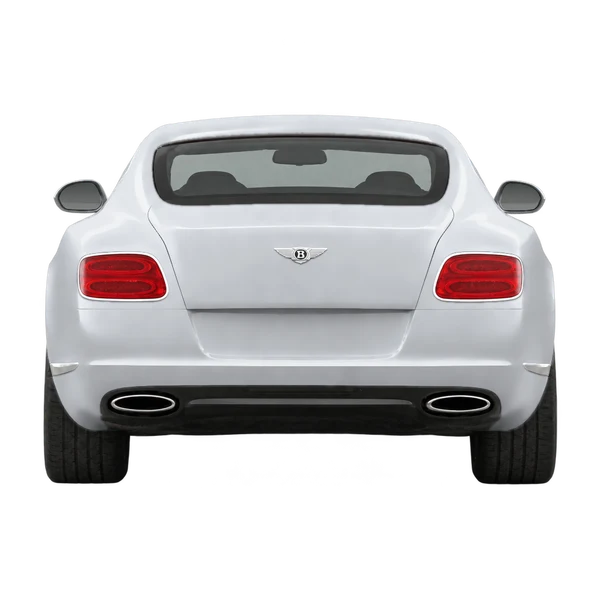 Bentley Continental 2011 prata, vista traseira