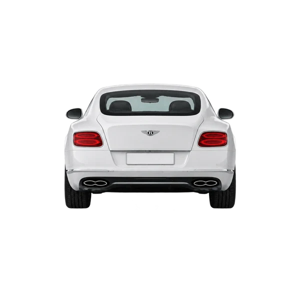 2019 Bentley Continental in weiß, Ansicht: Heck