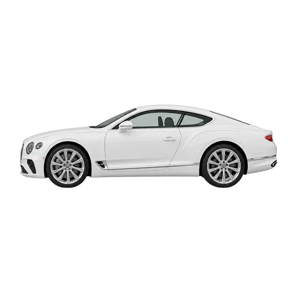 ホワイトの2027 Bentley Continental(側面(左向き)ビュー)