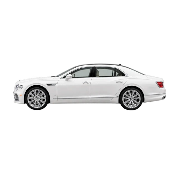 Bentley Flying Spur 2020 branco, vista lateral (voltada para a esquerda)