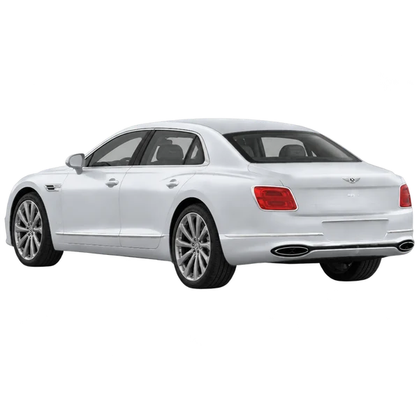 Bentley Flying Spur 2021 prata, vista três quartos traseira (voltada para a esquerda)