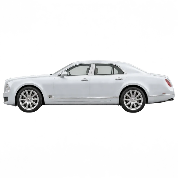 Bentley Mulsanne 2013 prata, vista lateral (voltada para a esquerda)