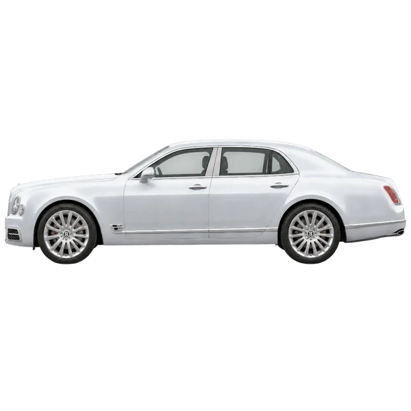 Bentley Mulsanne 2019 prata, vista lateral (voltada para a esquerda)