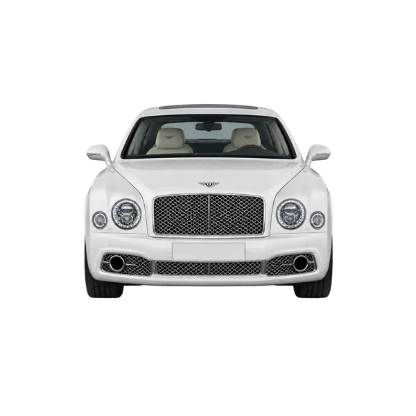 Bentley Mulsanne 2020 en blanco, vista frontal