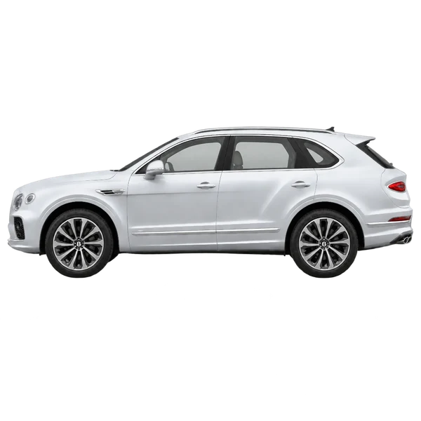 Bentley Torcal 2026 prata, vista lateral (voltada para a esquerda)