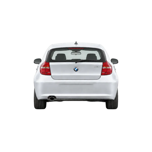 BMW 1 Series 2011 argent, vue arrière