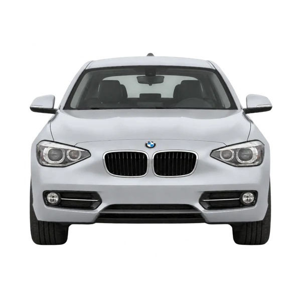 2014 BMW 1 Series in Silber, Ansicht: Front