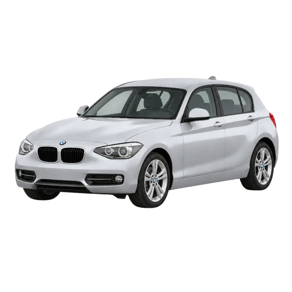 BMW 1 Series 2019 argent, vue trois-quarts avant (orienté vers la gauche)