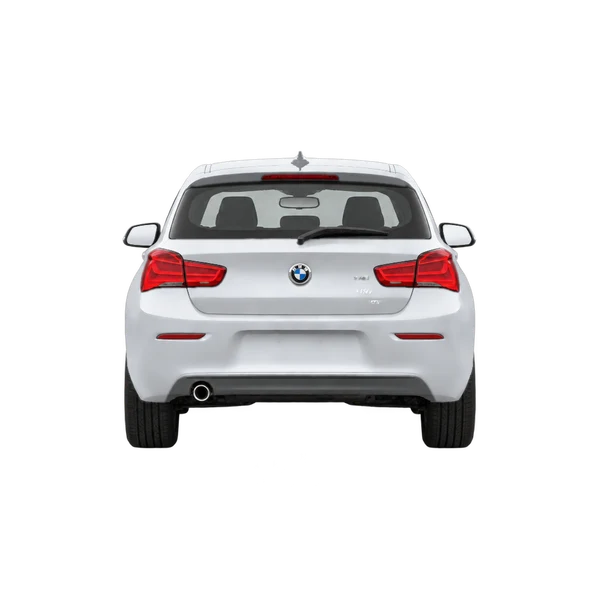 BMW 116 2016 argent, vue arrière