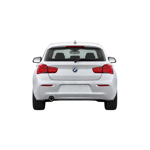 2016 BMW 118 in Silber, Ansicht: Heck