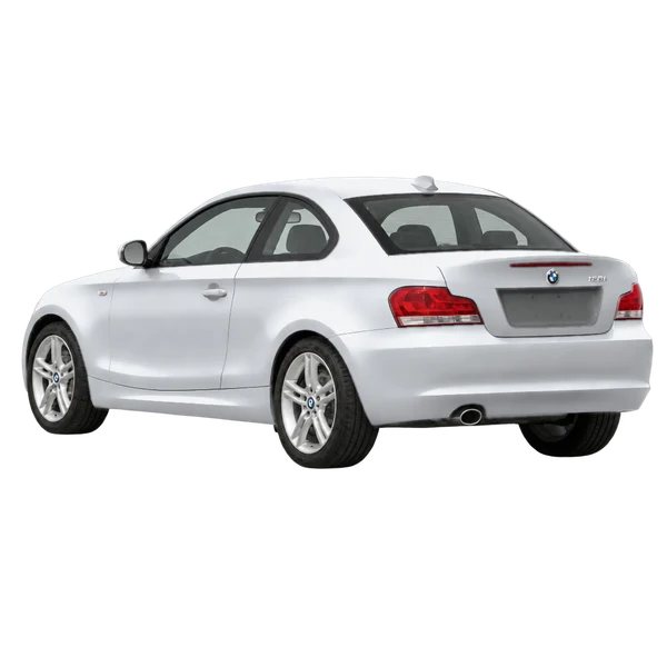 BMW 128i 2012 argent, vue trois-quarts arrière (orienté vers la gauche)