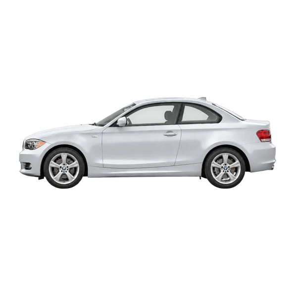 BMW 128i 2013 argent, vue côté (vers la gauche)