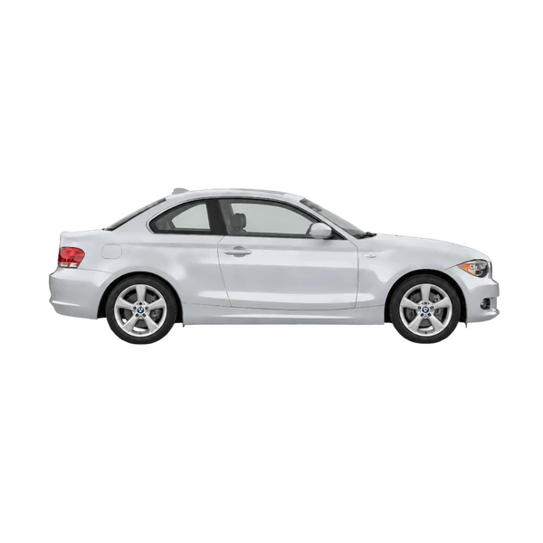 BMW 128i 2013 argent, vue profil (tourné vers la droite)