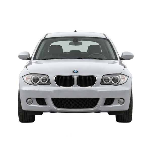 BMW 130I 2007 باللون فضي، منظر أمامي