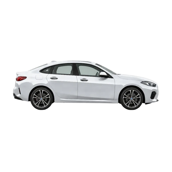 2026 BMW 228 in Silber, Ansicht: Seite (nach rechts gewandt)