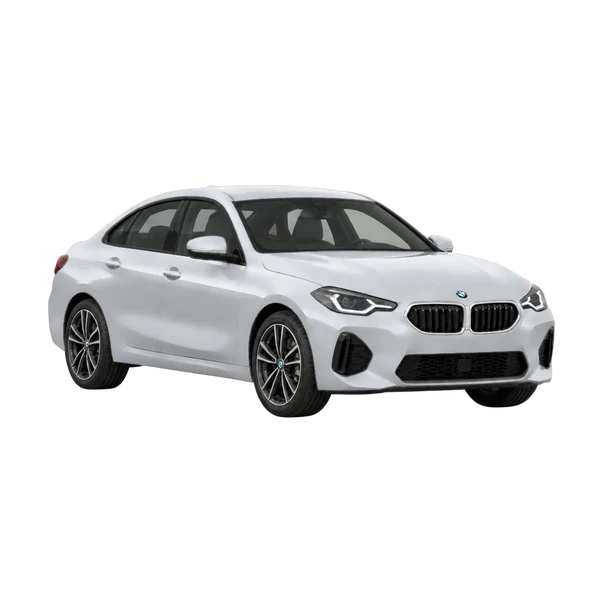 2027 BMW 228 in Silber, Ansicht: Dreiviertelansicht vorne (nach rechts)