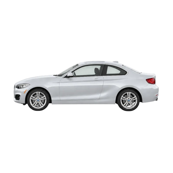 シルバーの2014 BMW 228i（側面（左向き）ビュー）