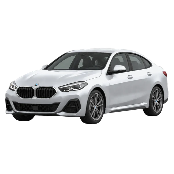 シルバーの2022 BMW 228i（フロントスリークォーター(左向き)ビュー）