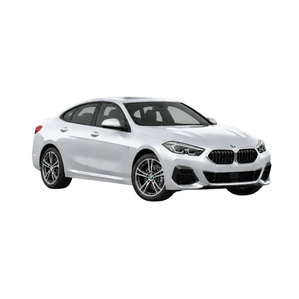シルバーの2022 BMW 228i（フロントスリークォーター（右向き）ビュー）