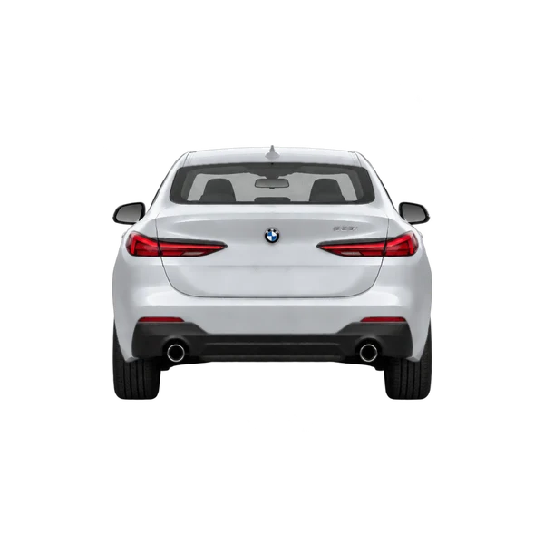 シルバーの2022 BMW 228i（リアビュー）
