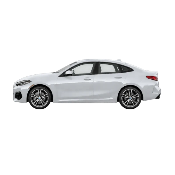 シルバーの2022 BMW 228i（側面（左向き）ビュー）