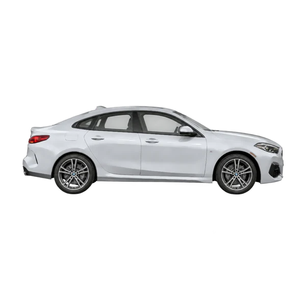 シルバーの2022 BMW 228i（側面（右向き）ビュー）