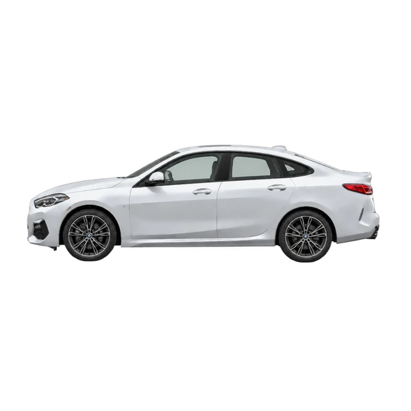 シルバーの2024 BMW 228i（側面（左向き）ビュー）
