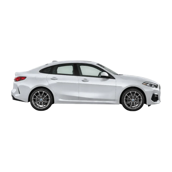 シルバーの2024 BMW 228i（側面（右向き）ビュー）