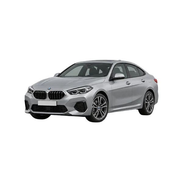 silver 2025 BMW 228i front three-quarter (facing left) view