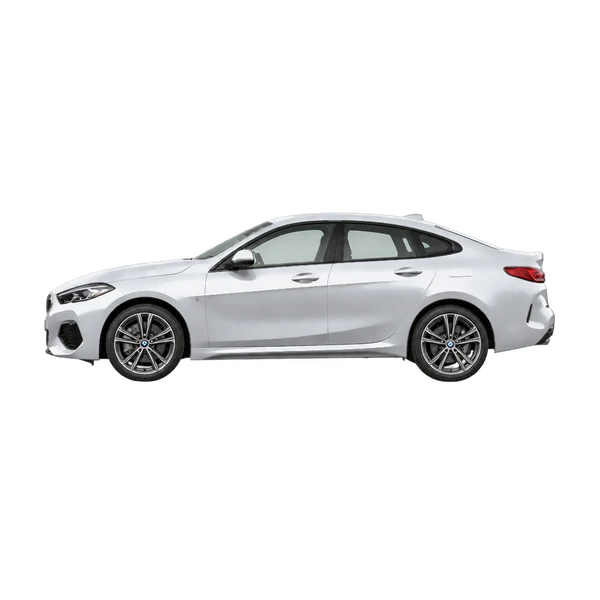 シルバーの2025 BMW 228i（側面（左向き）ビュー）