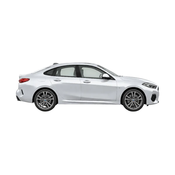 シルバーの2025 BMW 228i（側面（右向き）ビュー）