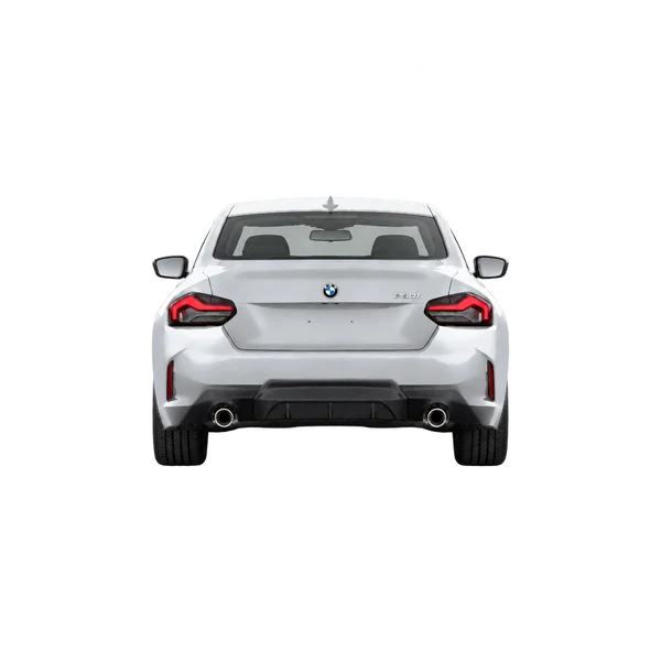 シルバーの2022 BMW 230i（リアビュー）