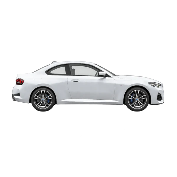 シルバーの2022 BMW 230i（側面（右向き）ビュー）
