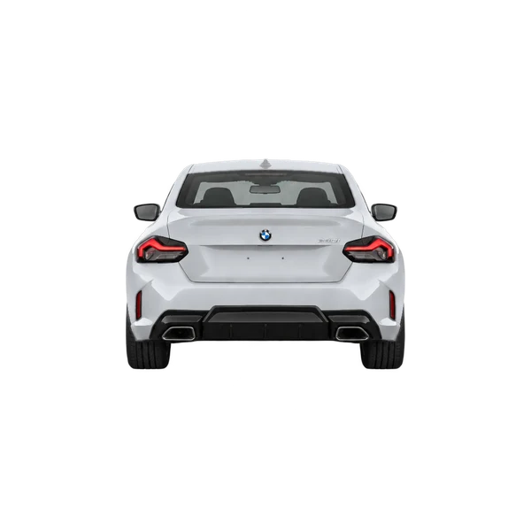シルバーの2026 BMW 230i（リアビュー）