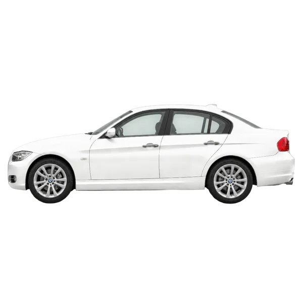 white 2012 BMW 3 Reihe side (facing left) view