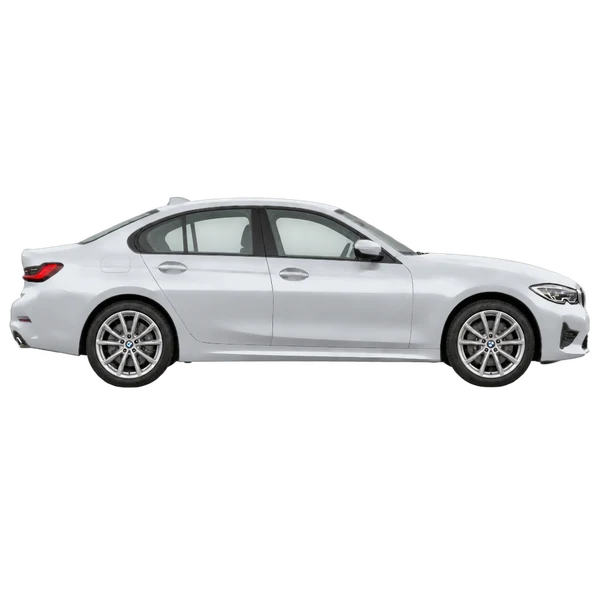 silver 2024 BMW 3-Serie side (facing right) view