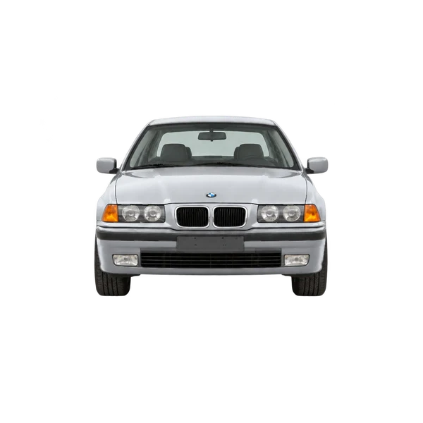 BMW 3 Series 1998 باللون فضي، منظر أمامي