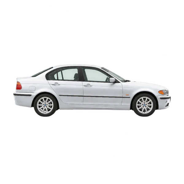 2001 BMW 3 Series in Silber, Ansicht: Seite (nach rechts gewandt)