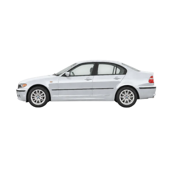 シルバーの2005 BMW 3 Series（側面（左向き）ビュー）