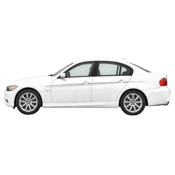 2006 BMW 3 Series in weiß, Ansicht: Seite (nach links gerichtet)