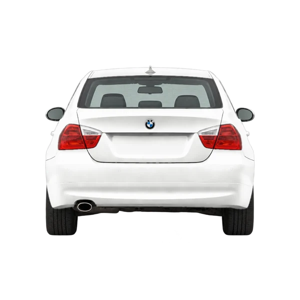 2007 BMW 3 Series in weiß, Ansicht: Heck
