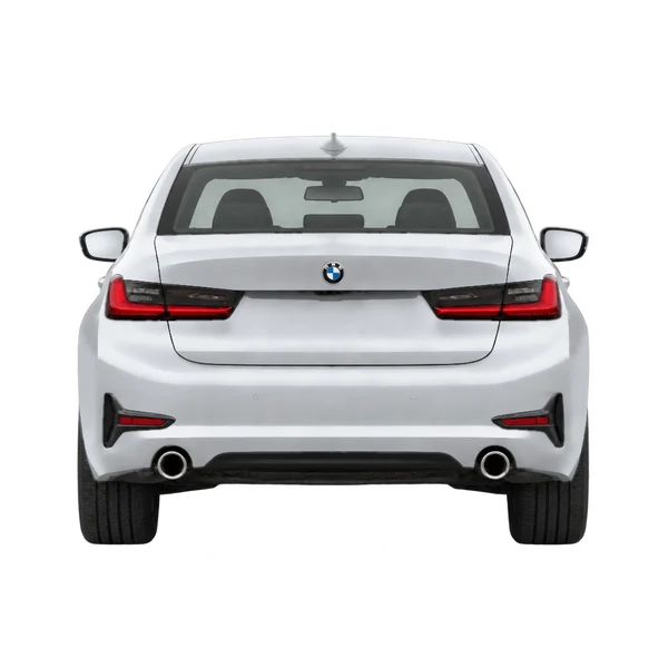 BMW 3 Series 2025 argent, vue arrière